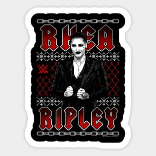 Rhea Ripley Christmas Ugly Sticker